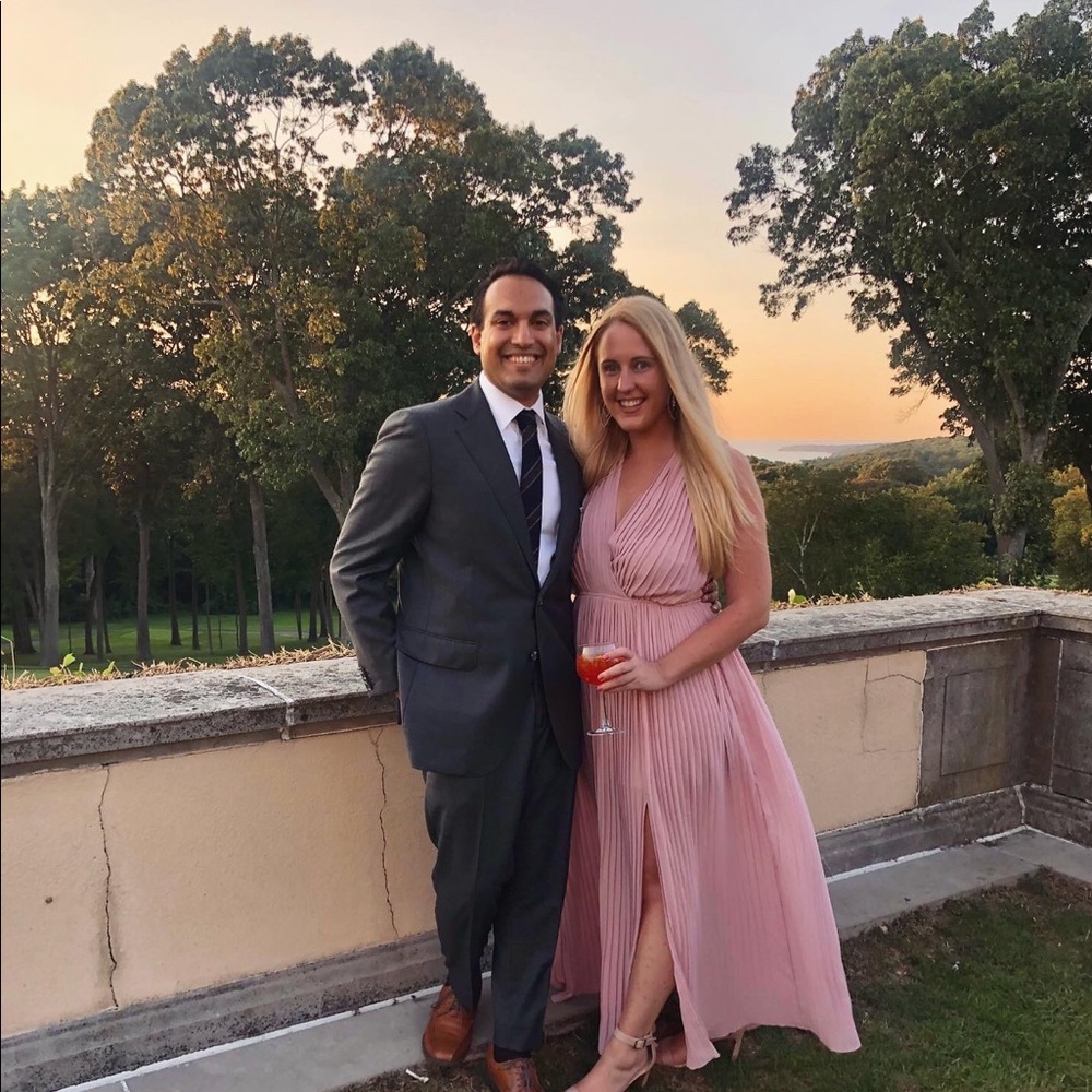 Muted pink long dress - great for weddings!